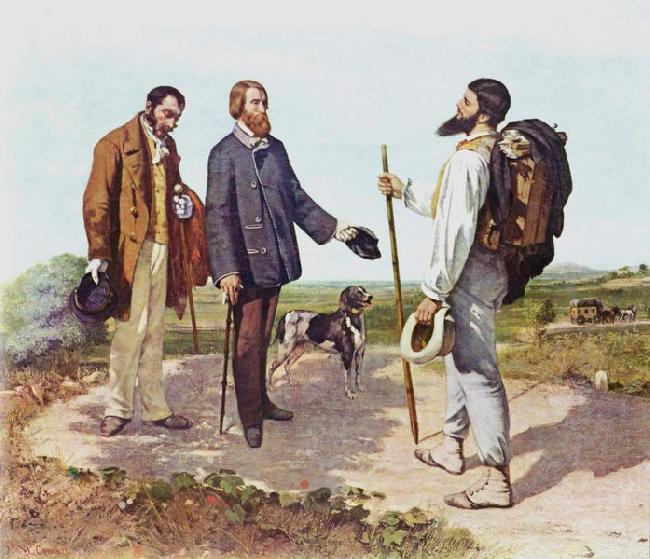 Gustave Courbet Bonjour, Monsieur Courbet oil painting image